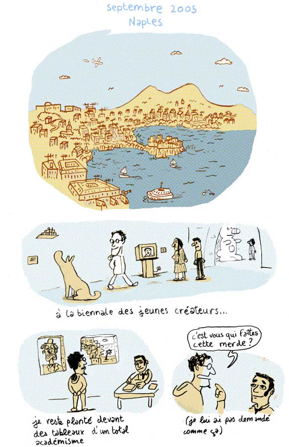 Illustration de Julien Cordier : biennale jeunes créateurs à Naples